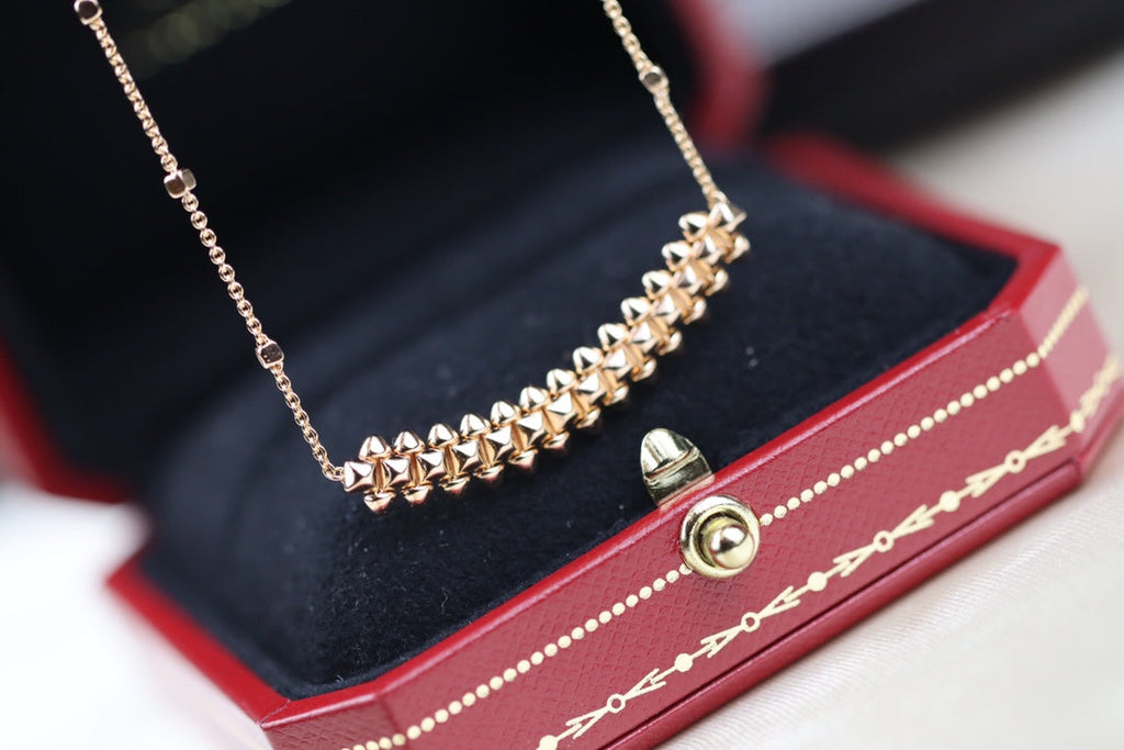 [Marin]CLASH PINK GOLD NECKLACE
