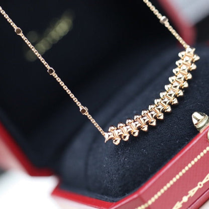 [Marin]CLASH PINK GOLD NECKLACE