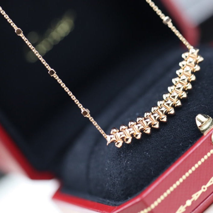 [Marin]CLASH PINK GOLD NECKLACE