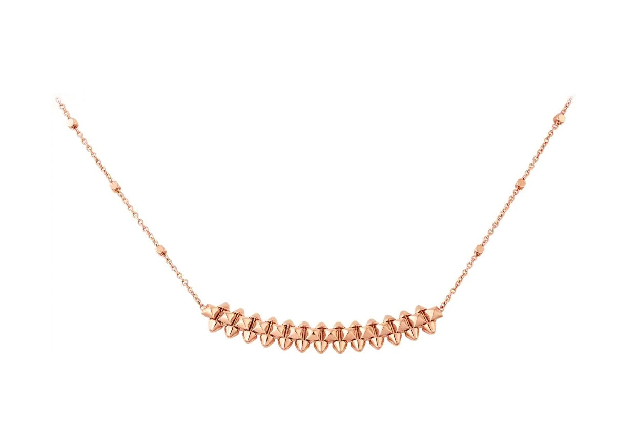 [Marin]CLASH PINK GOLD NECKLACE