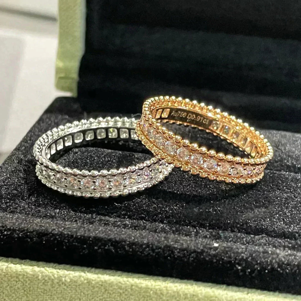 [Marin]Bague Perlee Diamond en or rose