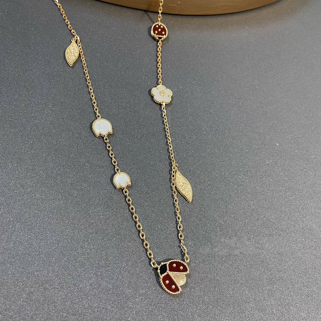 [Marin]LUCKY SPRING 15 MOTIFS GOLD NECKLACE