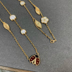 [Marin]LUCKY SPRING 15 MOTIFS GOLD NECKLACE