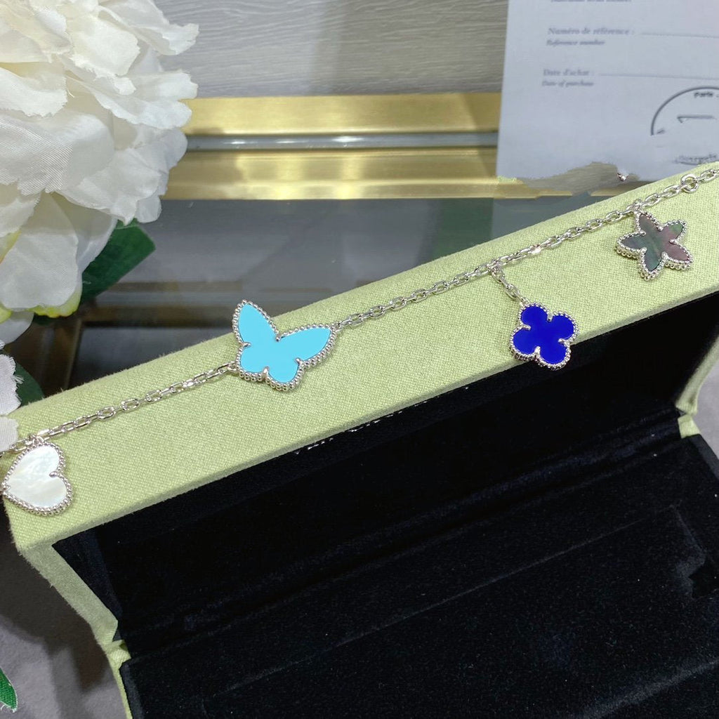 [Marin]BRACELET LUCKY SPRING ARGENT 4 MOTIFS