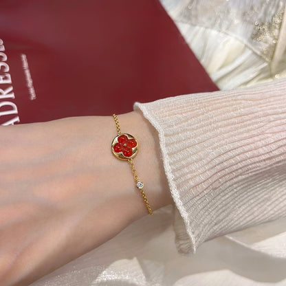 [Marin-Jewelry]SUN PEDANT CARNELIAN BRACELET