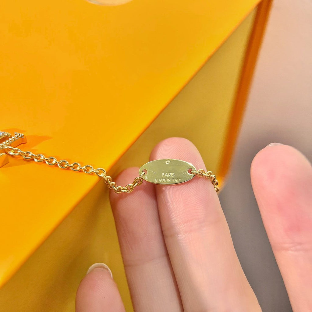 [Marin]LOGO STAR MOTIF GOLD BRACELET