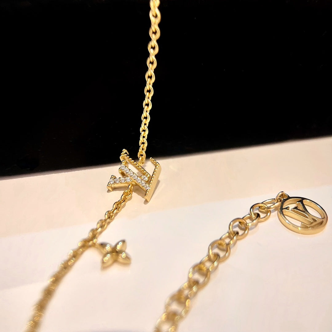 [Marin]LOGO STAR MOTIF GOLD BRACELET