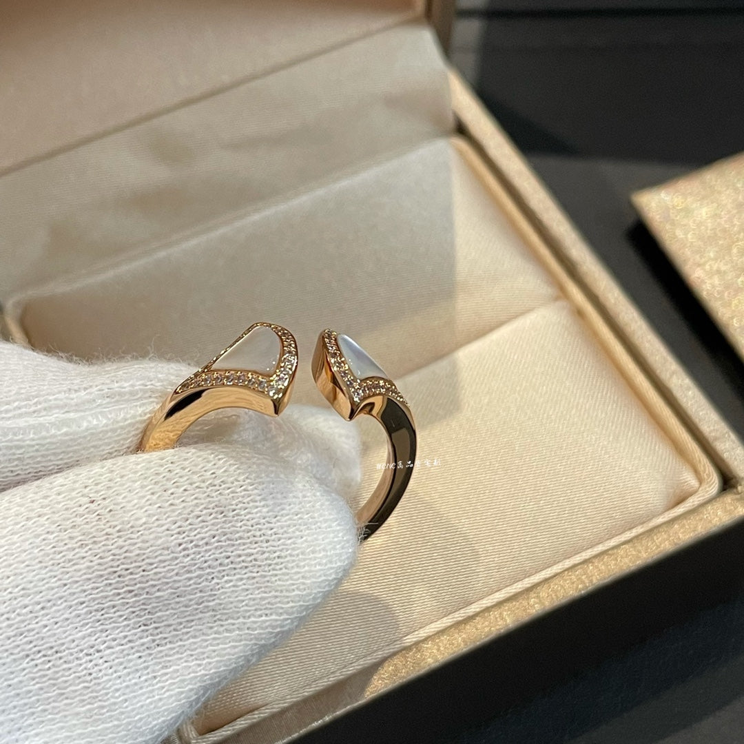 [Marin]DREAM MOP DIAMOND OPEN RING