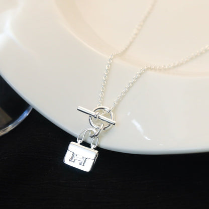 [Marin]POP H PEDANT SILVER NECKLACE