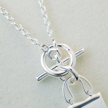 [Marin-Jewelry]POP H PEDANT SILVER NECKLACE