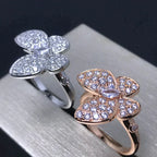 [Marin]BUTTERFLY PINK GOLD DIAMOND RING