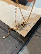 [Marin]COLLIER STAR BLOSSOM OR ROSE DIAMANTS
