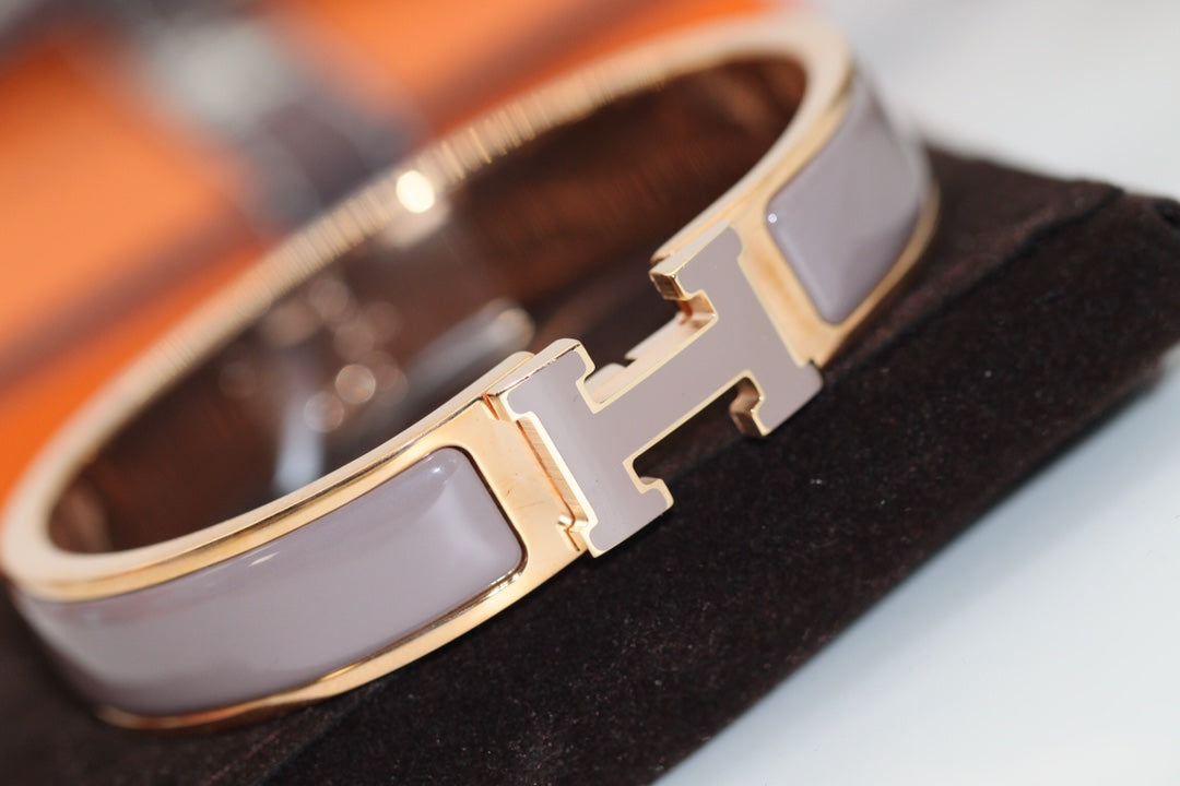 [Marin-Jewelry]H BRACELET 12MM BROWN