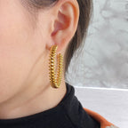 [Marin]CLASH HOOP EARRINGS