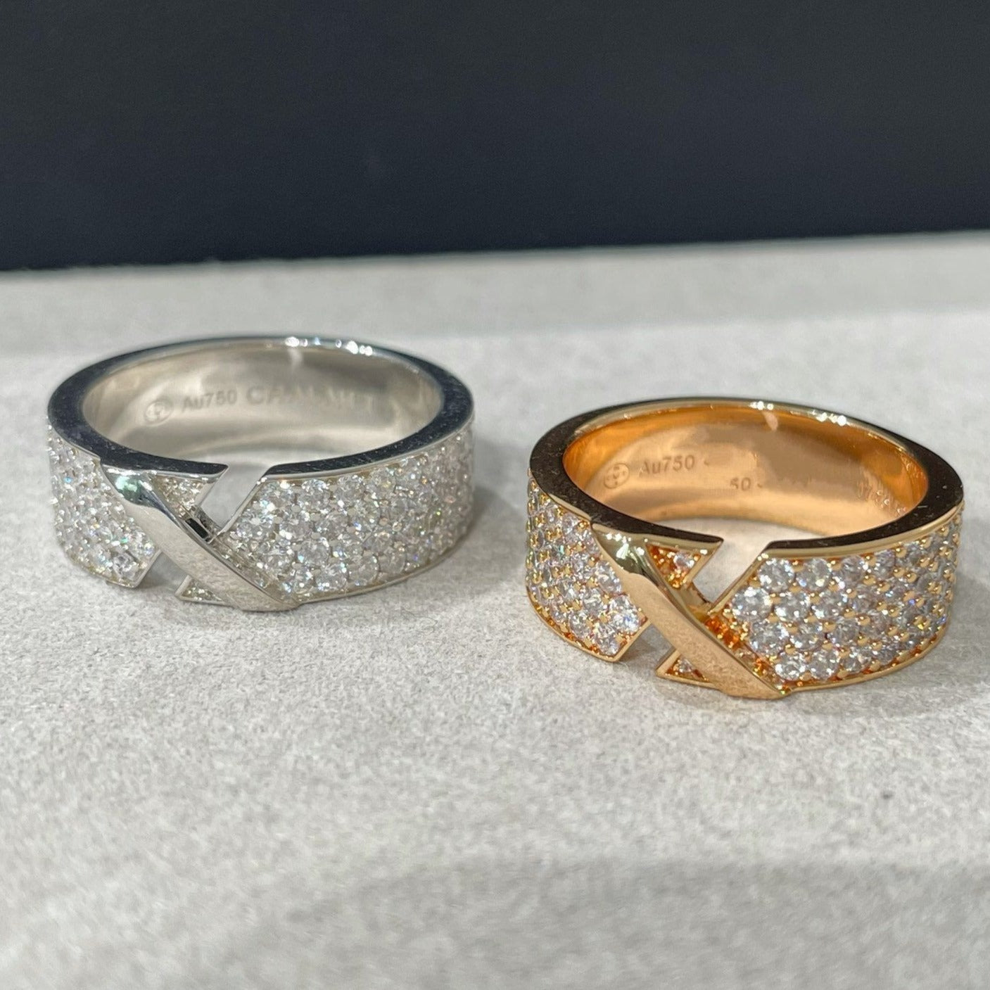[Marin]LIENS EVIDENCE  DIAMOND PAVED RING