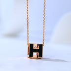 [Marin]H CAGE PINK GOLD NECKLACE