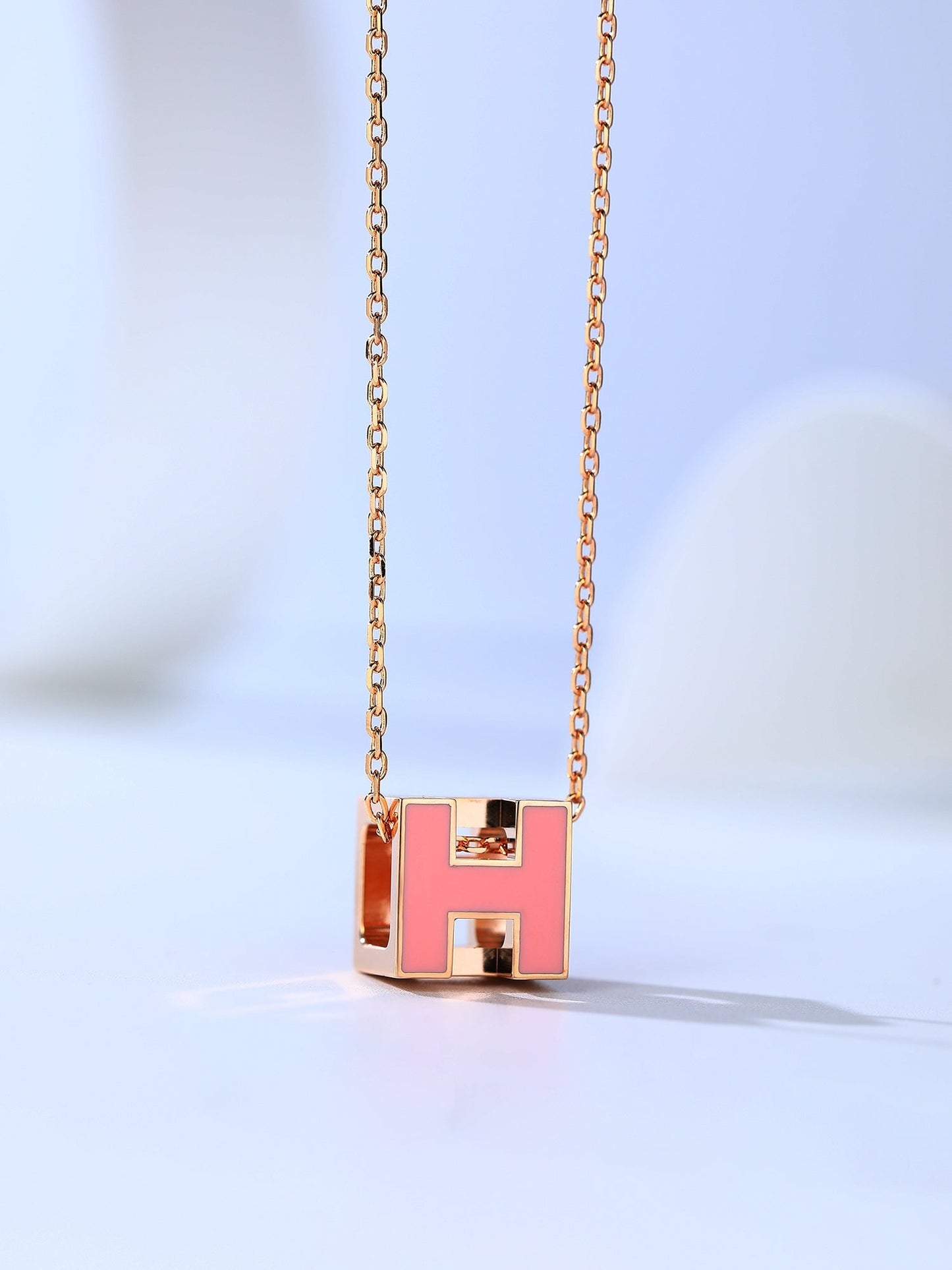 [Marin-Jewelry]H CAGE ピンクゴールド ネックレス