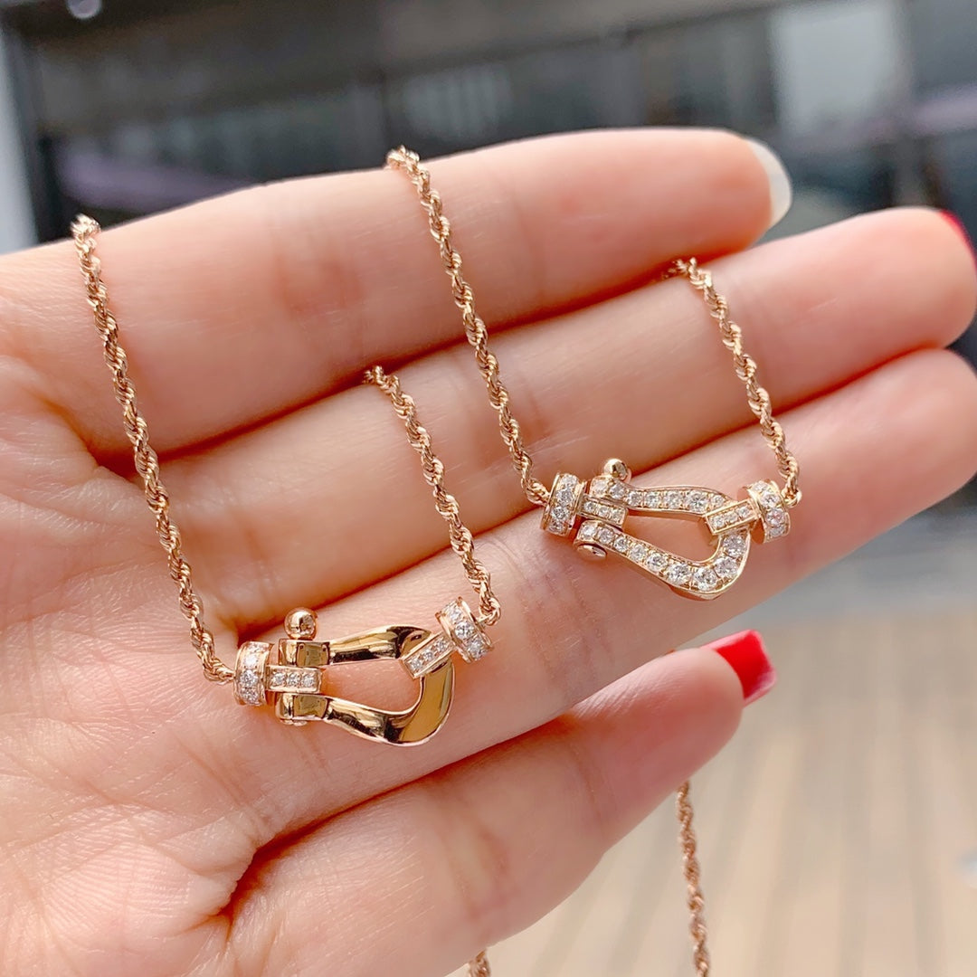 [Marin]COLLIER DIAMANT FORCE 10 OR ROSE