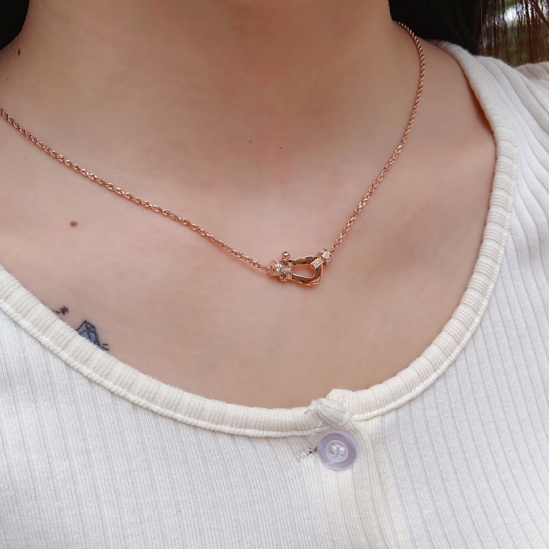 [Marin]COLLIER DIAMANT FORCE 10 OR ROSE