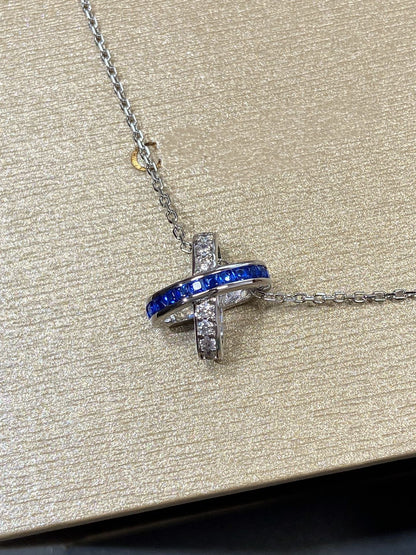 [Marin-Jewelry]LIENS DIAMOND SILVER NECKLACE