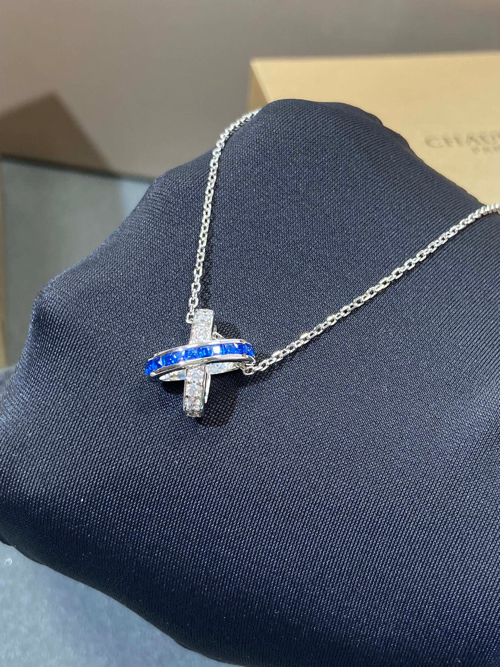 [Marin]LIENS DIAMOND SILVER NECKLACE