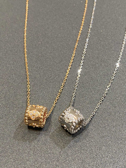 [Marin-Jewelry]PERLEE PEDANT SIVLER DIAMOND NECKLACE