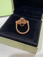 [Marin]CLOVER RIVERSIBLE ROSE GOLD RING
