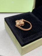 [Marin]CLOVER RIVERSIBLE ROSE GOLD RING