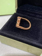 [Marin]CLOVER RIVERSIBLE ROSE GOLD RING