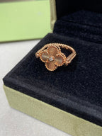 [Marin]CLOVER RIVERSIBLE ROSE GOLD RING