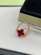 [Marin]CLOVER RIVERSIBLE ROSE GOLD RING