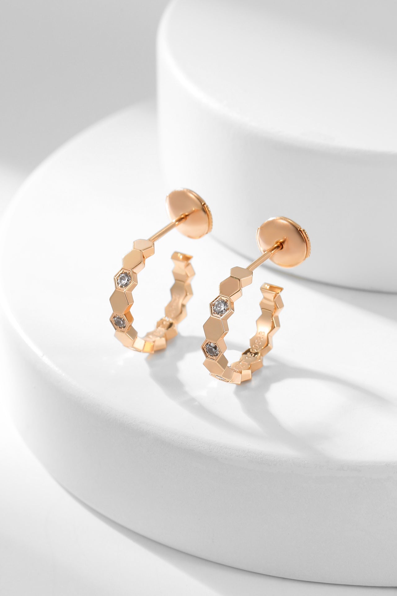 [Marin-Jewelry]BEE LOVE DIAMOND HOOP EARRINGS