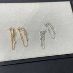 [Marin]CHAINE CHAOS DIAMOND DROP EARRINGS