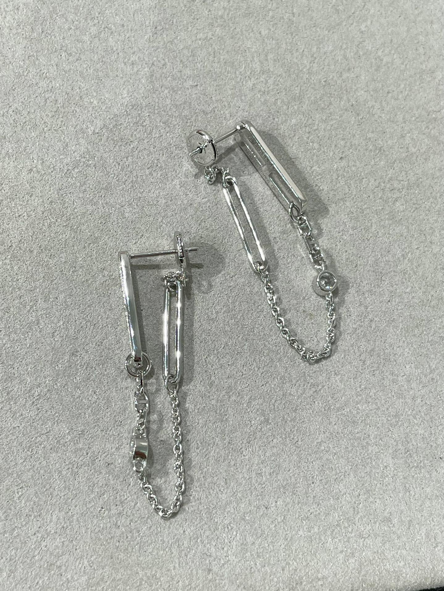 [Marin-Jewelry]CHAINE CHAOS DIAMOND DROP EARRINGS