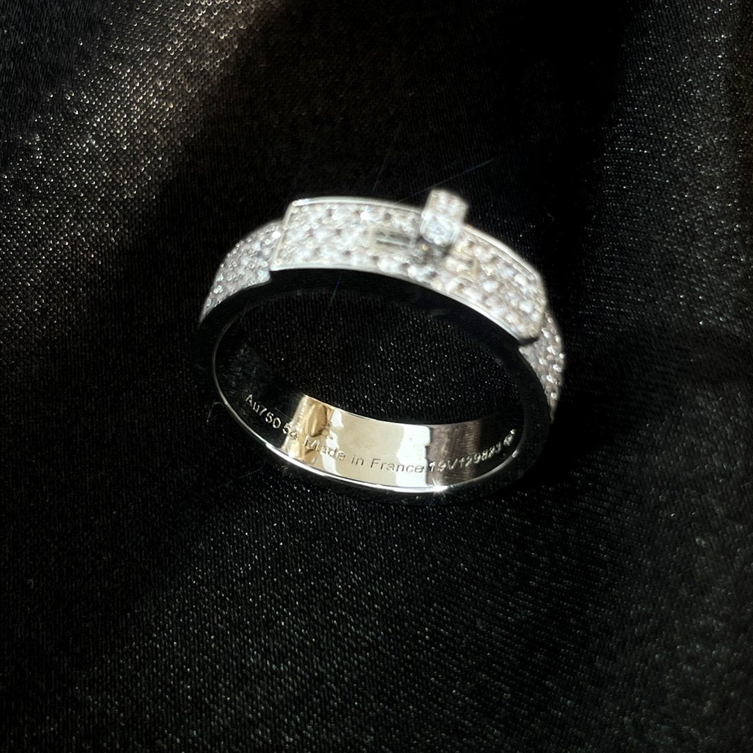 [Marin]BAGUE EN ARGENT ET DIAMANT KELLY