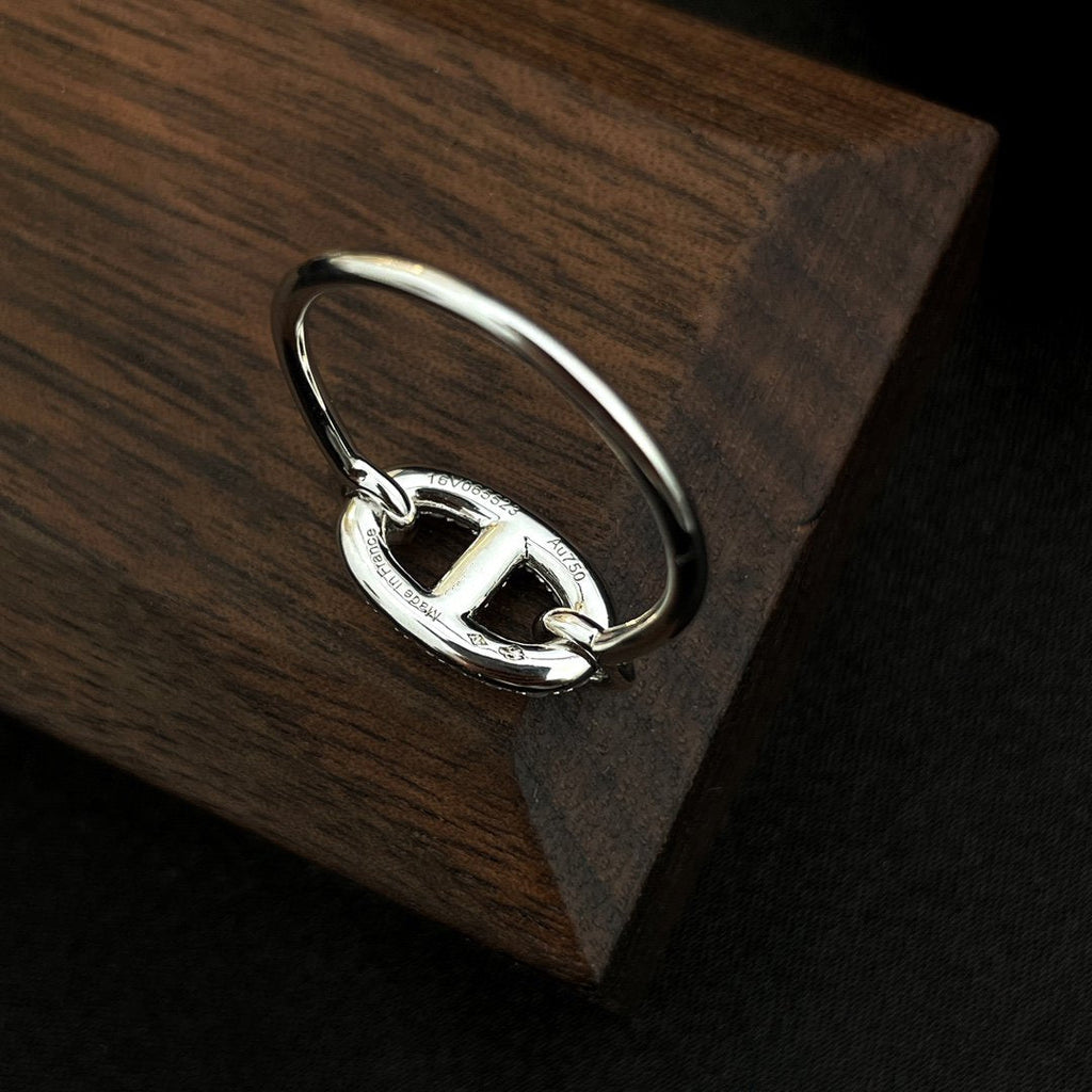 [Marin]RONDE SMALL SILVER DIAMOND RING
