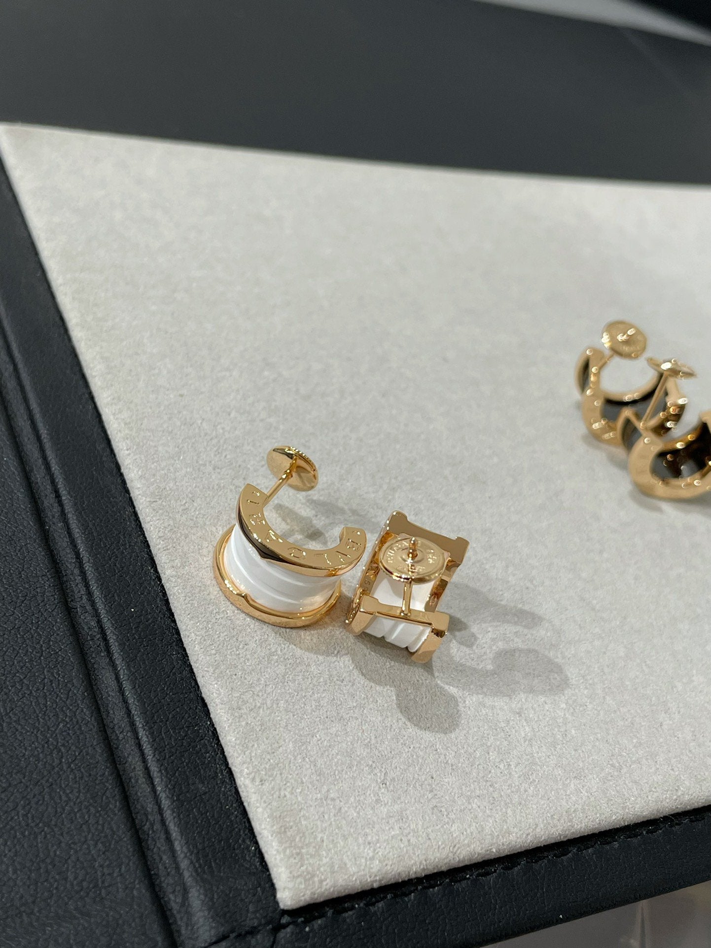 [Marin]ZERO 1 PINK GOLD CERAMIC EARRINGS