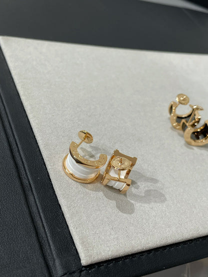 [Marin]ZERO 1 PINK GOLD CERAMIC EARRINGS