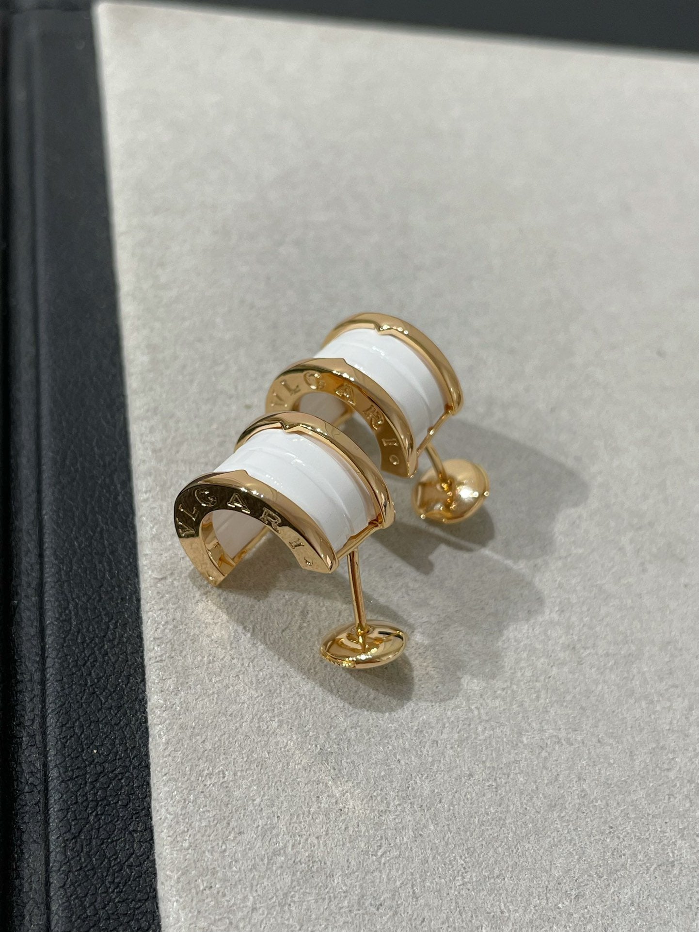 [Marin]ZERO 1 PINK GOLD CERAMIC EARRINGS