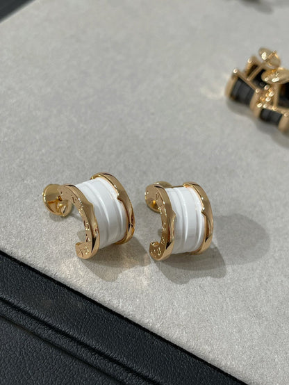[Marin]ZERO 1 PINK GOLD CERAMIC EARRINGS