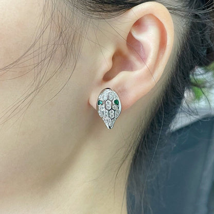 [Marin]SERPENT DIAMOND STUD EARRINGS