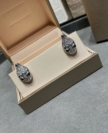 [Marin]SERPENT DIAMOND STUD EARRINGS