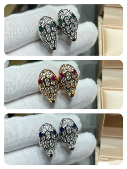[Marin]SERPENT DIAMOND STUD EARRINGS
