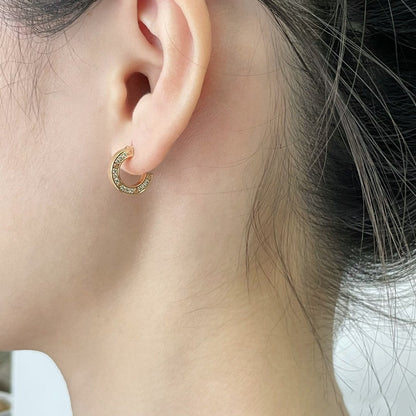 [Marin-Jewelry]LOVE DIAMOND EARRINGS