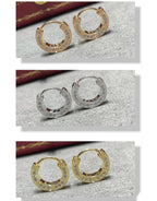 [Marin]BOUCLES D'OREILLES CŒUR EN DIAMANTS