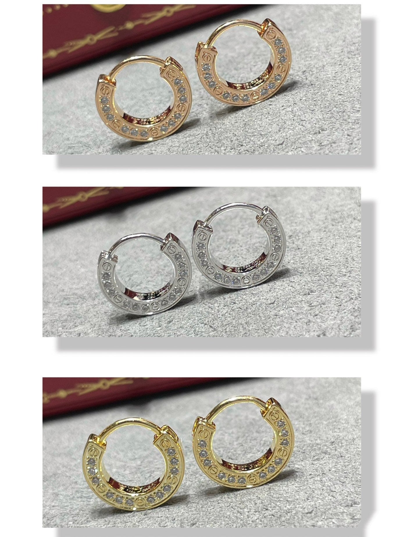 [Marin-Jewelry]LOVE DIAMOND EARRINGS