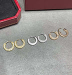 [Marin]BOUCLES D'OREILLES CŒUR EN DIAMANTS