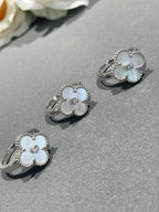 [Marin]CLOVER SILVER MOP DIAMOND RING