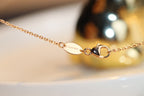 [Marin]JEUX MALACHITE 1 DIAMOND PINK GOLD NECKLACE