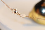 [Marin]JEUX MALACHITE 1 DIAMOND PINK GOLD NECKLACE